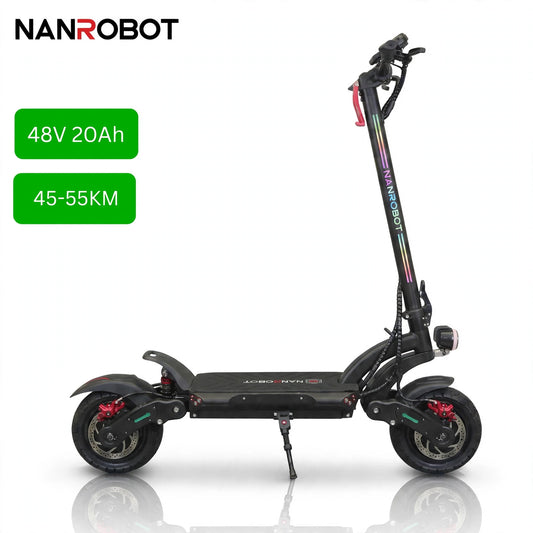 Trottinette électrique maroc longue distance avec batterie haute capacité permettant une autonomie étendue pour les trajets prolongés.